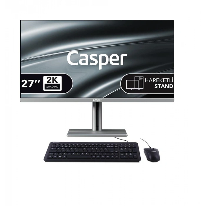 Casper Nirvana A97.210h-be00x-v-g-k Gri U5-210h 16gb Ram 500gb Nvme Ssd 27 Pivot Freedos All In One