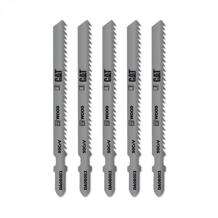 Cat Da06003 5 Parça Profesyonel Ahşap Çapaksız Temiz Kesim Dekupaj Testere Bıçağı, Ucu