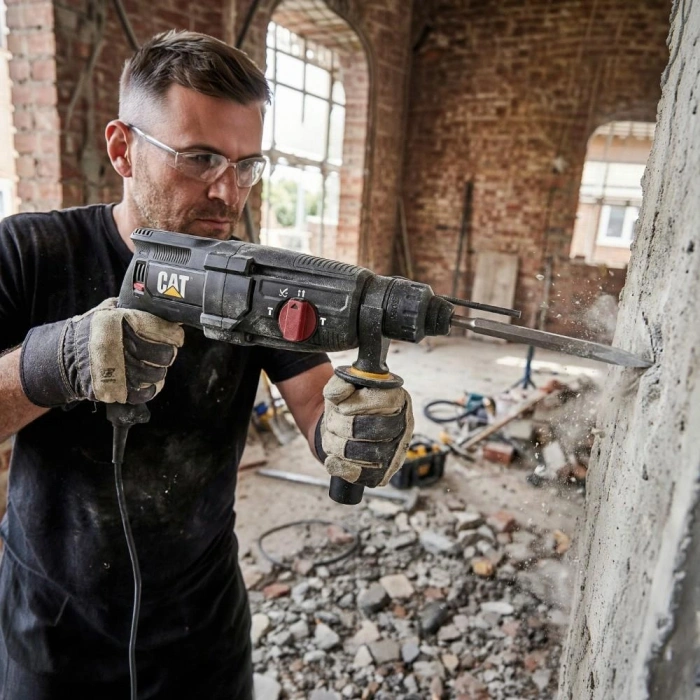 Cat Dx2140.1 800watt 3.0j 26mm Sds-plus Profesyonel Kırıcı/delici + 1 Ad Delici 3 Ad Kırıcı Uç