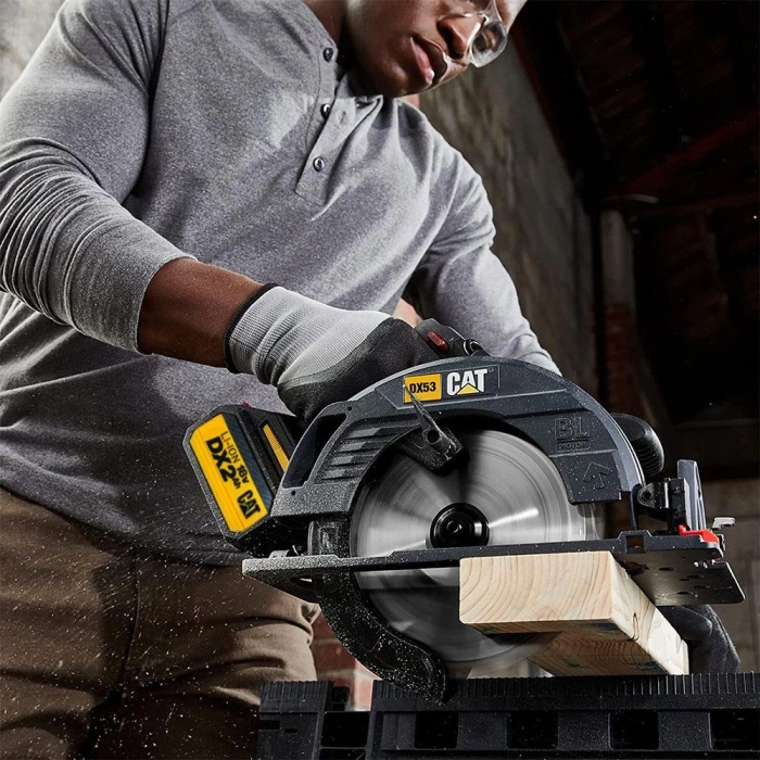 Cat Dx53bc 18volt 2.0ah Li-ion 185mm Tek Akülü Kömürsüz Profesyonel Daire Testere