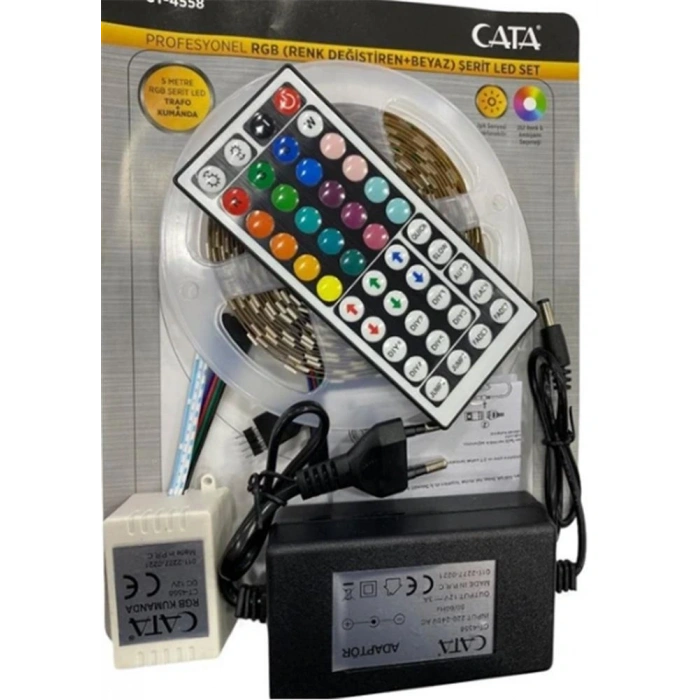 Cata CT-4558 Rgb Şerit Led Seti Kumandalı