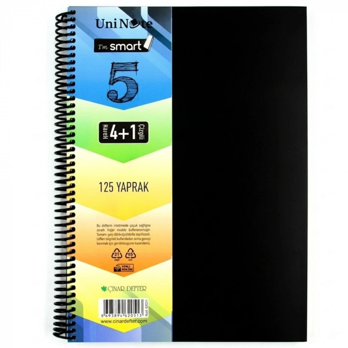 Çınar I M Smart 125 Yp A4 Ayraçlı Defter 4+1