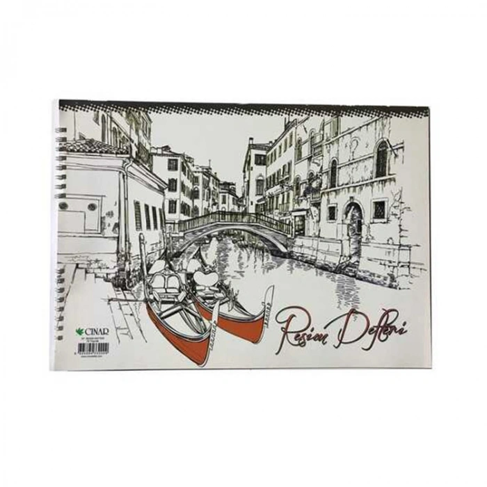 Çınar Resim Defteri Spiralli Karton Kapak 15 Yp 24x34 33000