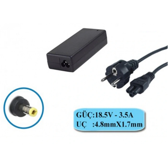 Compaxe Clh-306 Hp 65w 18.5v 3.5a 4.8-1.7 Notebook Adaptörü