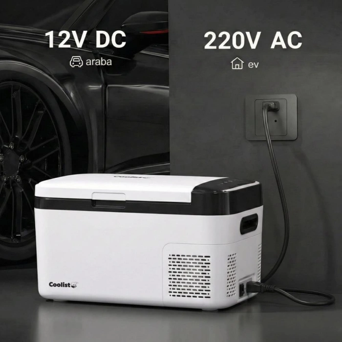 Coolist Clk15b 12/24volt/ 220volt 15 Litre Kompresörlü Bluetooth Bağlantılı Oto Buzdolabı