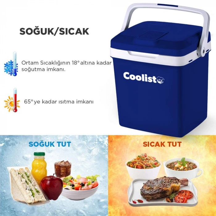 Coolist Clt26 12volt/220volt Ac/dc 26 Litre Sıcak/soğuk Oto Buzdolabı
