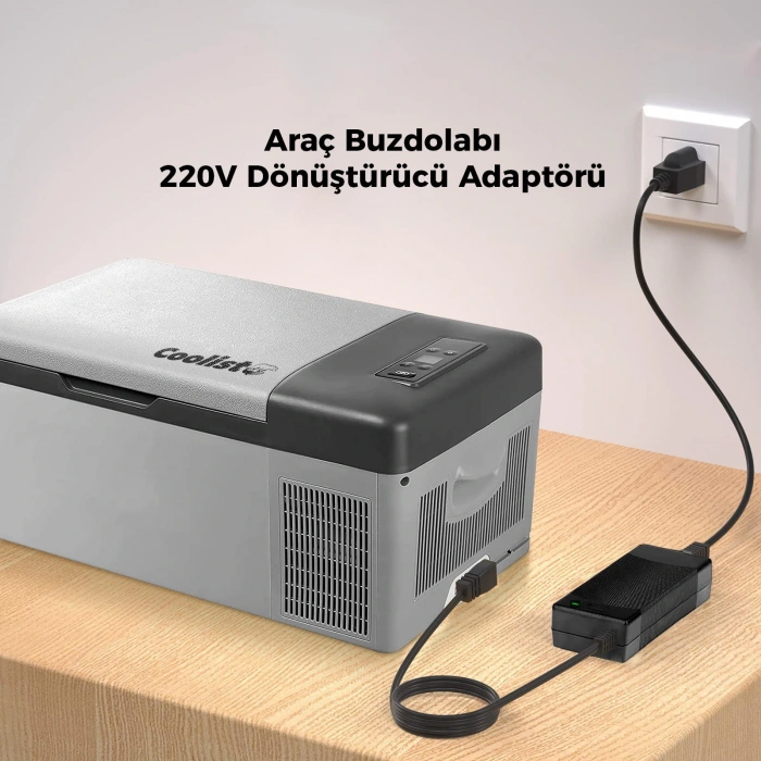 Coolist Cltacdc Kompresörlü Araç Buzdolapları İçin 220volt/12volt 6,0ah Dönüştürücü Adaptör