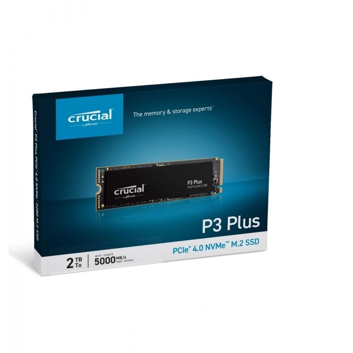 Crucial 2tb P3 Ct2000p3pssd8 Plus 3d Nand Gen4 Nvme Pcıe M.2 Ssd (5000-4200 Mb-s)