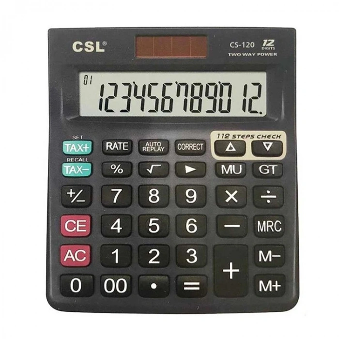 Csl Cs-120 12 Hane Masa Tipi İşlem Kontrollü Hesap Makinesi