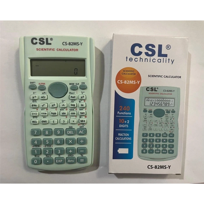 Csl Cs-82ms-y Yeşil Fonksiyonel Hesap Makinesi