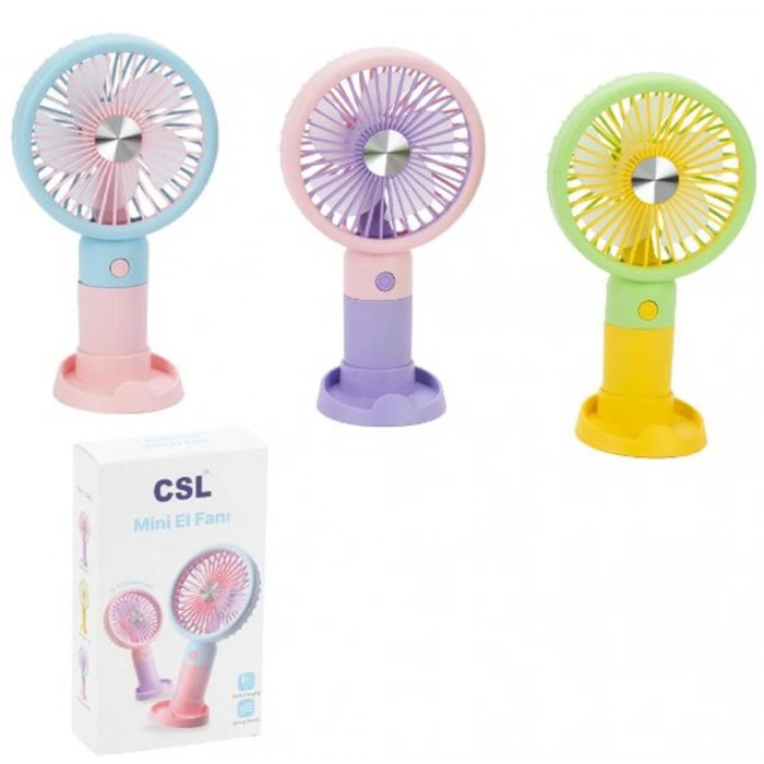 Csl Xf Şarjlı Mini Fan Mavi