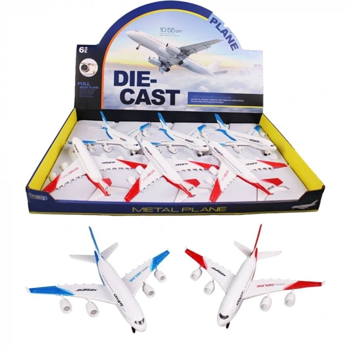 Ctoy Oyuncak Çek Bırak Işıklı Sesli Yolcu Uçağı Ctoy-a380-6a