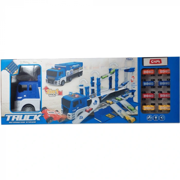 Ctoy Oyuncak Işıklı Müzikli Taşıyıcı Polis Tır Ctoy-660-s17