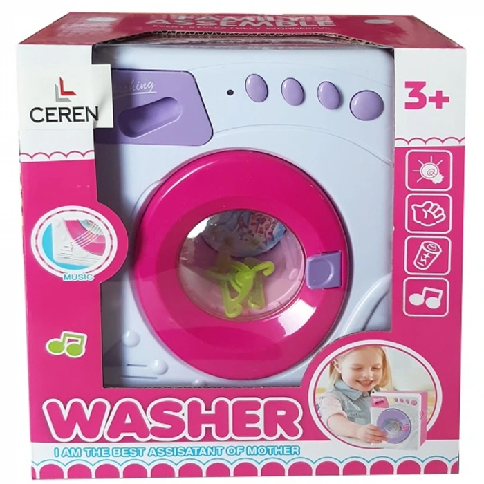 Ctoy Oyuncak Işıklı Pilli Ve Sesli Çamaşır Makinasi
