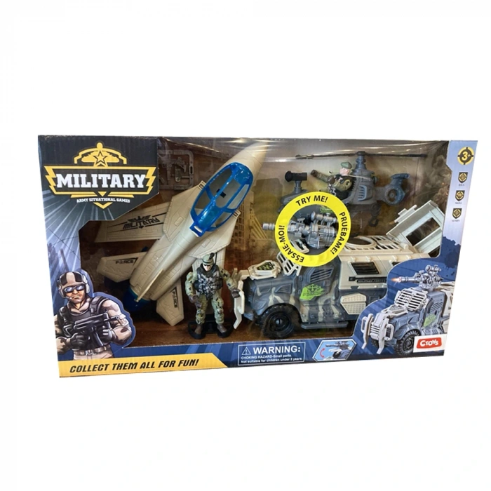 Ctoy Oyuncak Işıklı Sesli Askeri Araç Ctoy-f5-1