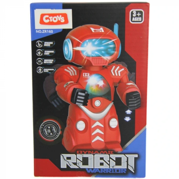 Ctoy Oyuncak Işıklı Sesli Dans Edebilen Ve 360 Derece Dönen Robot Ctoy-zr160