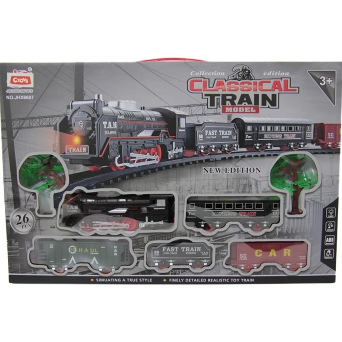 Ctoy Oyuncak Işıklı Sesli Tren Seti 26 Parça CTOY-JHX6687
