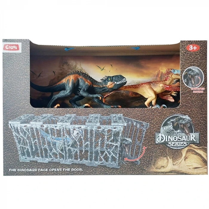 Ctoy Oyuncak Kafesli Dinozor Seti Ctoy-610-80