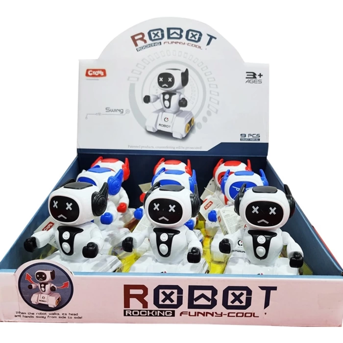 Ctoy Oyuncak Sürtmeli Mini Stantlı Robot 3 Ass CTOY-8809-6
