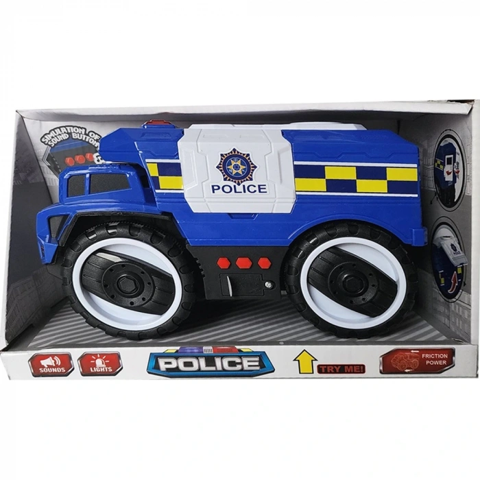 Ctoy Oyuncak ışıklı Ve Sesli Polis Kamyonu 