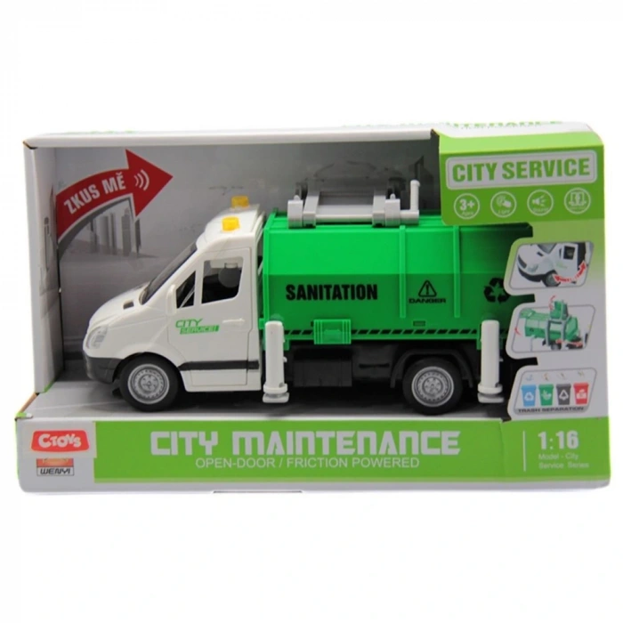 Ctoy Sesli Ve Pilli Çöp Konterner Toplayıcı 1:16