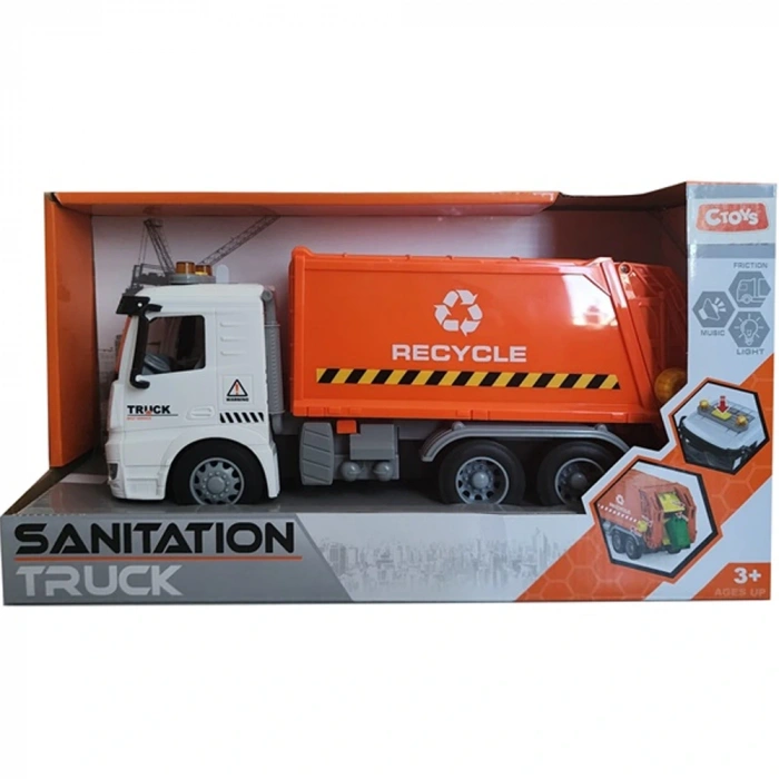 Ctoy oyuncak ışıklı Sesli Çöp Kamyonu ctoy-py8922b
