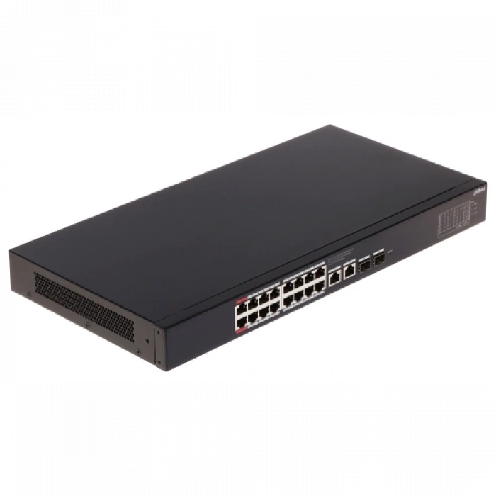 Dahua Cs4220-16gt-135, 16port, Gigabit, Poe 135w, 2 Port Gigabit Uplink, 2 Port Sfp Gigabit Combo, Cloud Yönetilebilir, Switch