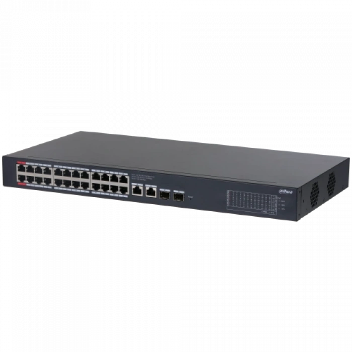 Dahua Cs4228-24gt-375, 24port, Gigabit, Poe 375w, 2 Port Uplink, 2 Port Sfp Gigabit Combo, Cloud Yönetilebilir, Switch