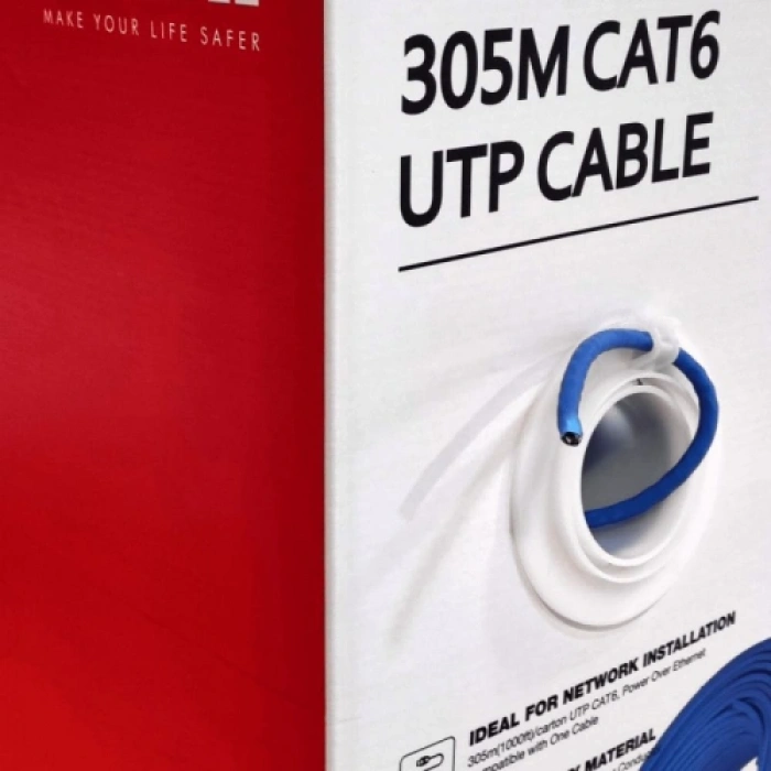 Dahua Dh-pfm923ı-6un-c, Cat6 305m, 24awg 0.53mm, Utp, %100 Bakır, Lszh Halogen Free Kablo, Mavi Renk