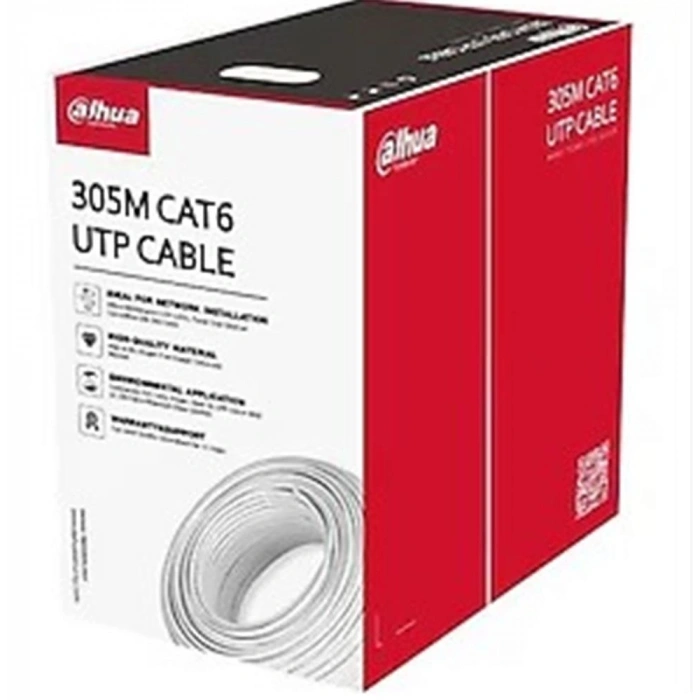 Dahua Pfm920ı  Saf Full Bakır Cat6 Kablo Turuncu 305 Metre İç Ortam