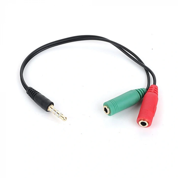 Dark Dk-cb-auc01 2x3.5mm Stereo Dişi - 4pin 3.5mm Stereo Erkek Y Kablo