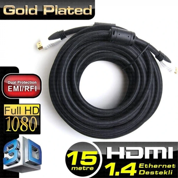Dark Dk Hd Cv14l150a90 1,5mt Hdmi 4k - 3d Destekli Altın Uçlu Kablo