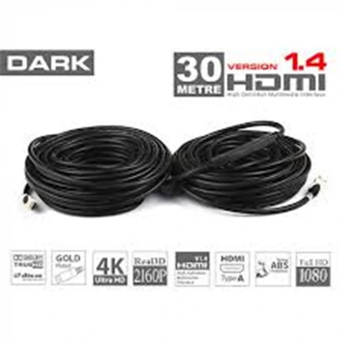 Dark Dk Hd Cv14l3000a 30mt Hdmi V1.4 3d Led-lcd-ps3 Kablo