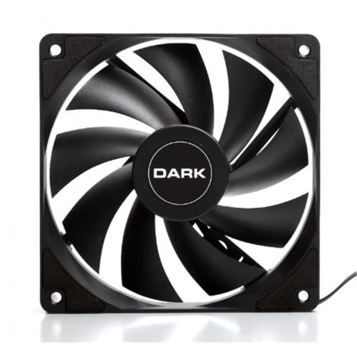Darkdkccf123r12cm  1200 Rpm, 36 Cfm, Güçlü Soğutma Sessiz Siyah Kasa Fanı