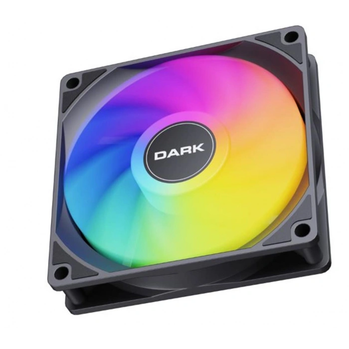 Darkdkcf126f Sessiz 12cm Frgb 1200 Rpm, 36cfm, Siyah Kasa Fanı