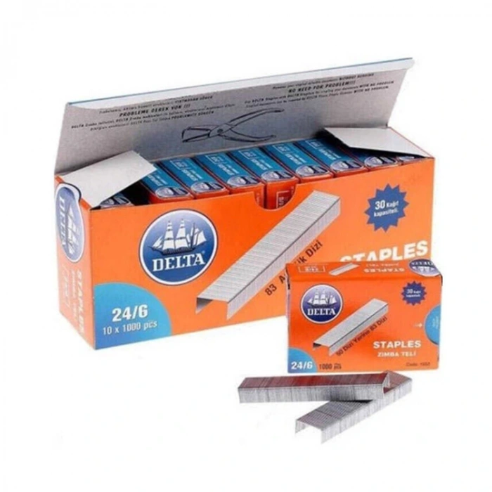 Delta Zımba Teli 1000 Li 24/6 Beyaz 1552