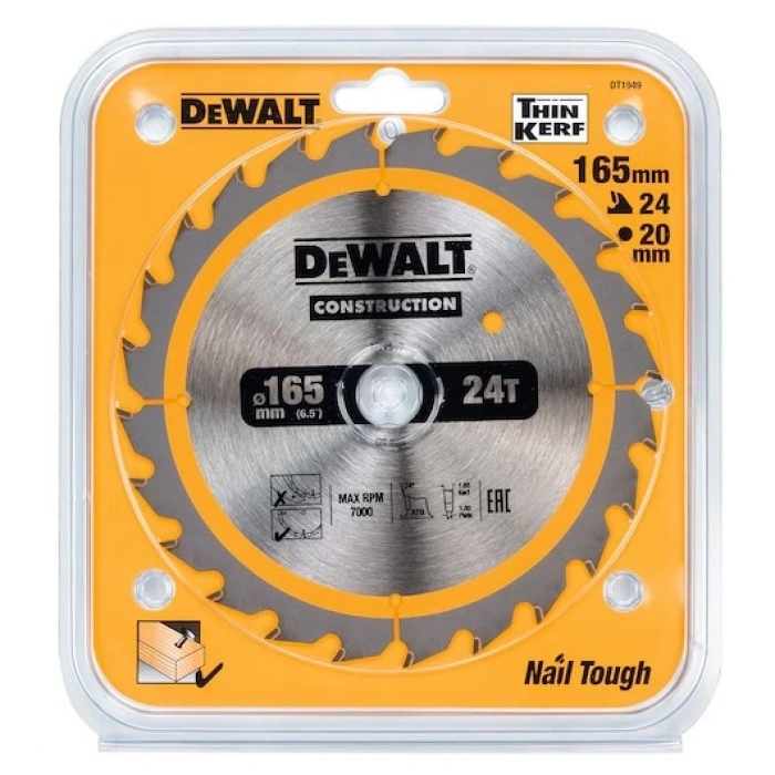 Dewalt Dt1949 Daire Testere Bıçağı 165 X 20 Mm