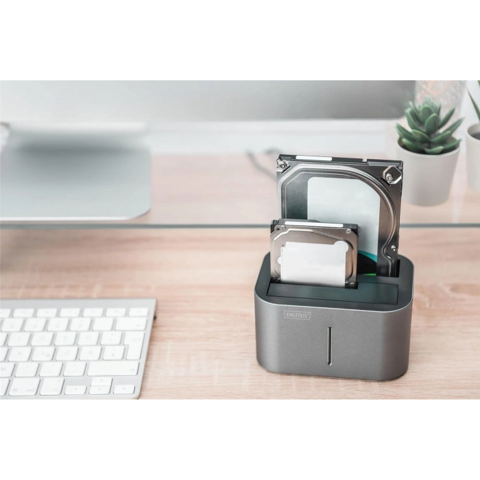 Digitus Da-71540-1 2.5-3.5 Usb 3.0 2-portlu Sata Hdd Docking Station, Kopyalama Özelliği