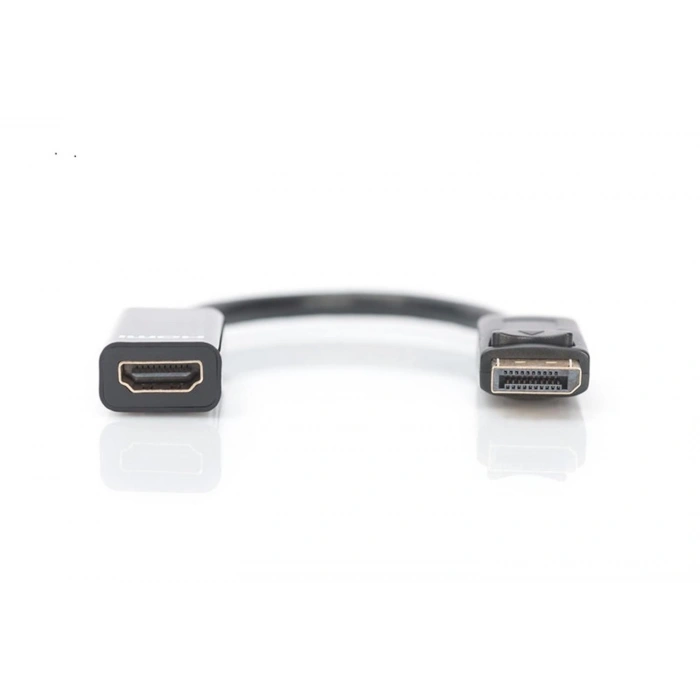 Digutus Ak-340400-001-s Displayport (dp)  Hdmı Dp Erkek - Hdmı Tip A Dişi, 0.15 Metre, Siyah