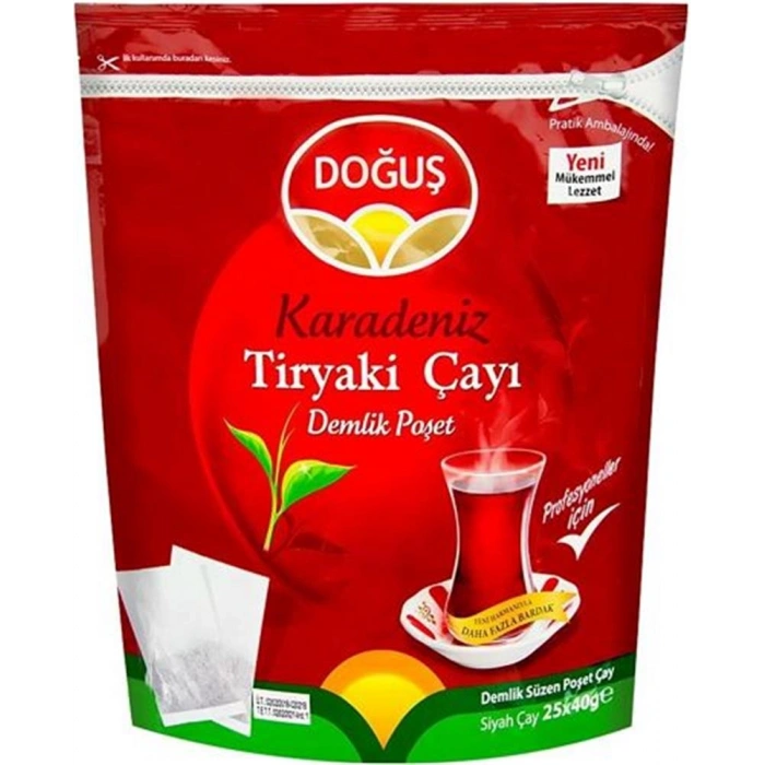Doğuş Karadeniz Tiryaki Demlik Poşet Çay 25x40 Gr