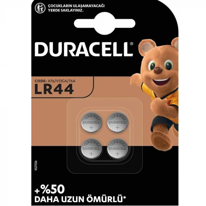 Duracell Lityum Düğme Pil 3 V 4 Lü Lr44