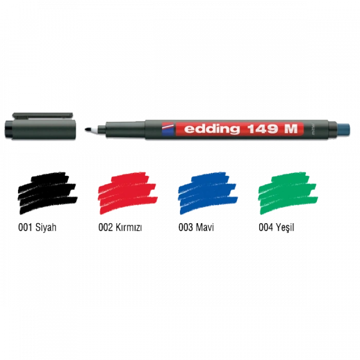 Edding Asetat Kalemi Permanent M Seri 1 Mm Yeşil 149m