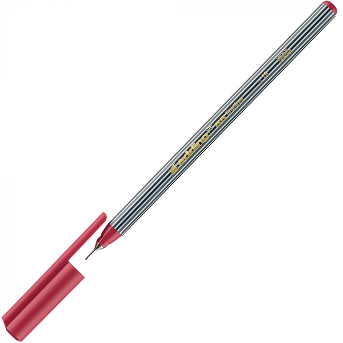 Edding İnce Uçlu Keçeli Kalem 0.4 Mm Karmina Kırmızısı 55