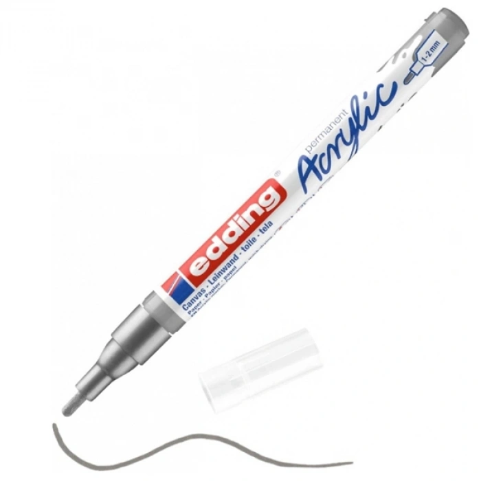 Edding Markör Akrilik İnce Uçlu 1-2 Mm Gümüş 923 5300