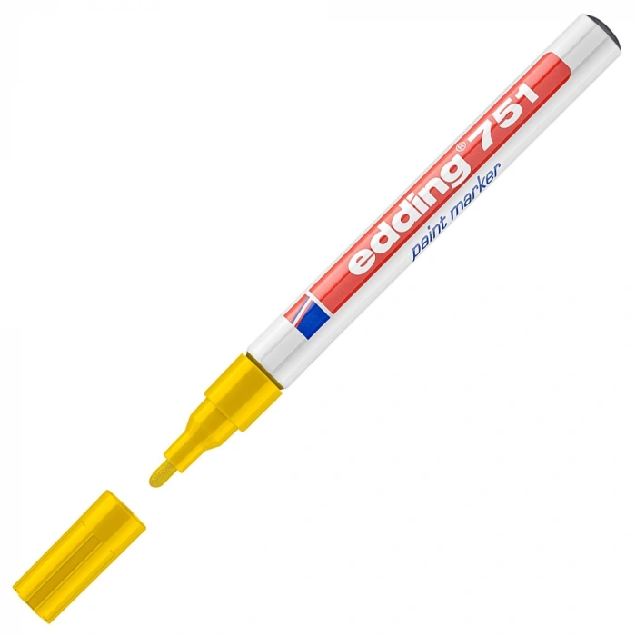 Edding Markör Dekor Boya Yuvarlak Uçlu 1-2 Mm Sarı 751