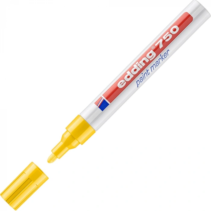 Edding Markör Dekor Boya Yuvarlak Uçlu 2-4 Mm Sarı 750
