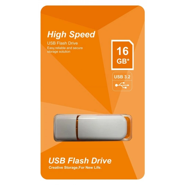 Elba 16gb Plastik Beyaz-turuncu 3.2 Usb Flash Bellek