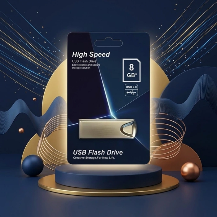Elba 8GB Metal 2.0 USB Flash Bellek