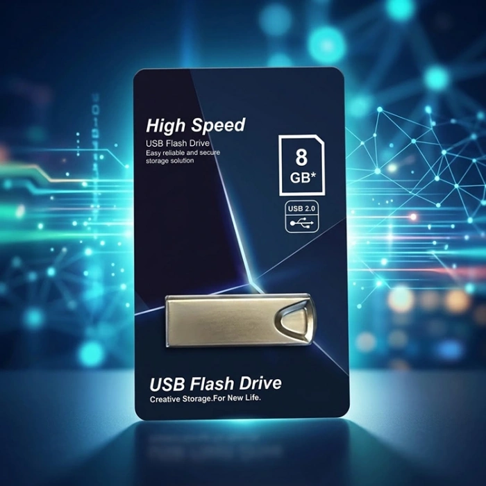 Elba 8GB Metal 2.0 USB Flash Bellek