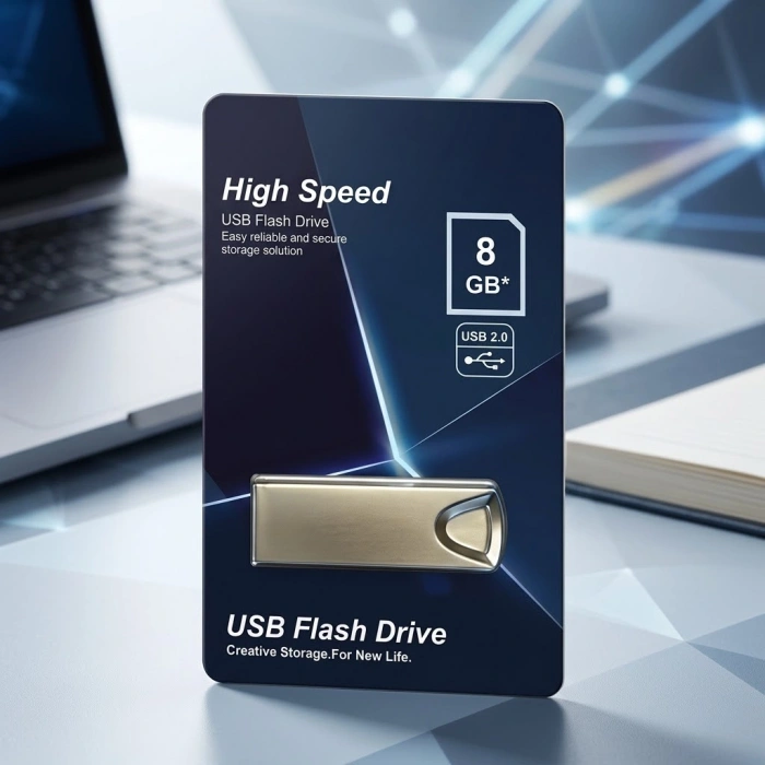 Elba 8GB Metal 2.0 USB Flash Bellek